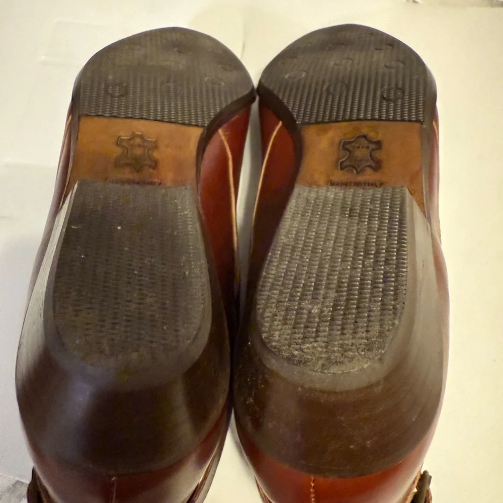 VTG AMALFI  Ginger Tan Ankle Boots Leather Outside, Inside, Sole US 8.5 ITALY - Picture 5 of 8